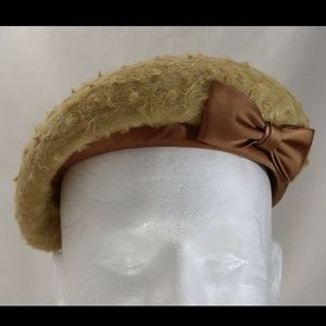 Sonni California Vintage Tan Hat with Ribbon